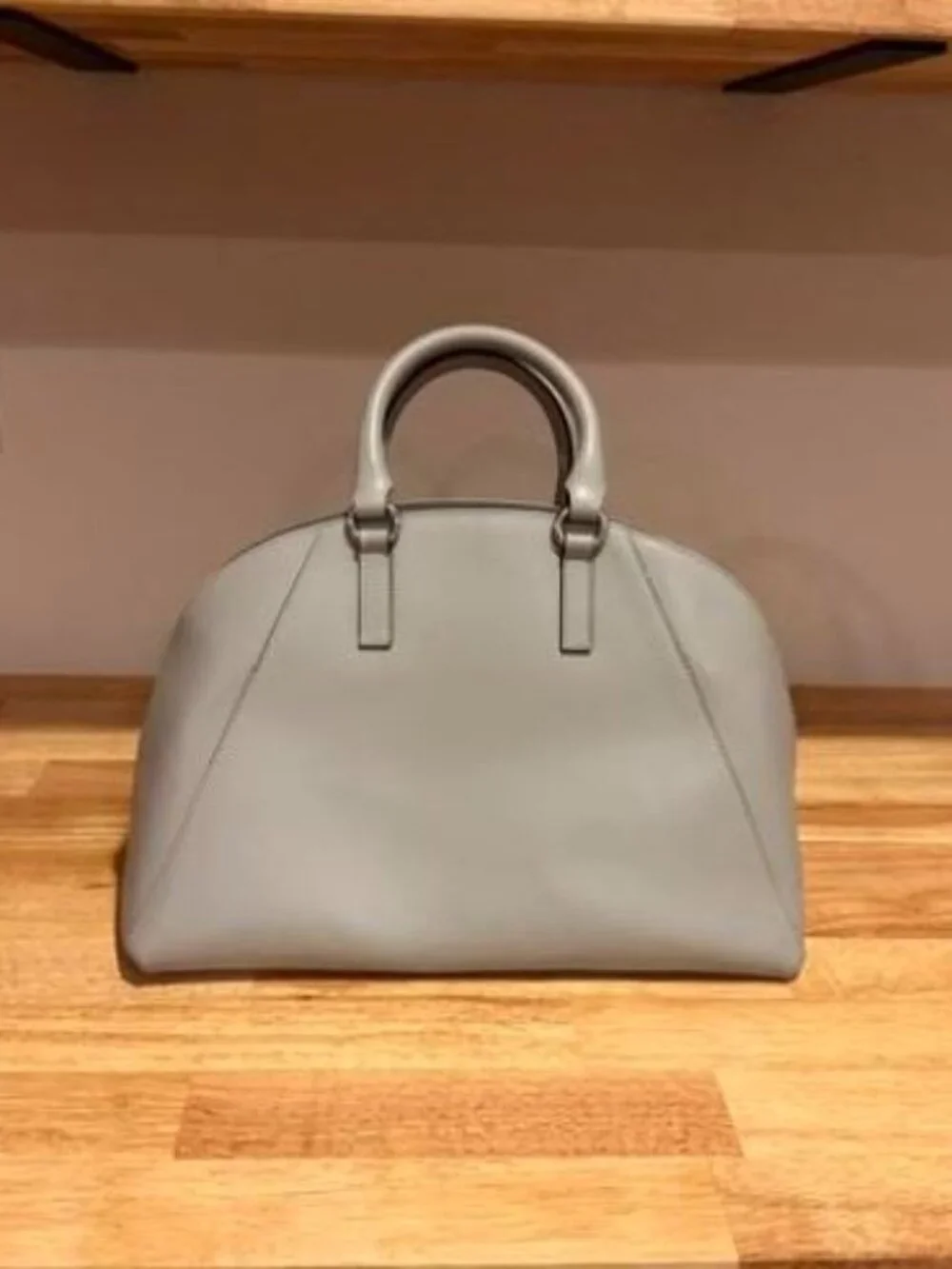Maddalena Scanu | Italian Boutique Brand Structured Satchel Top Handle Pale Blue